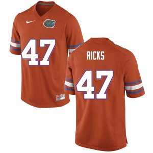 Men's Florida Gators #47 Isaac Ricks NCAA Nike Orange Authentic Stitched College Football Jersey PMH3862AW